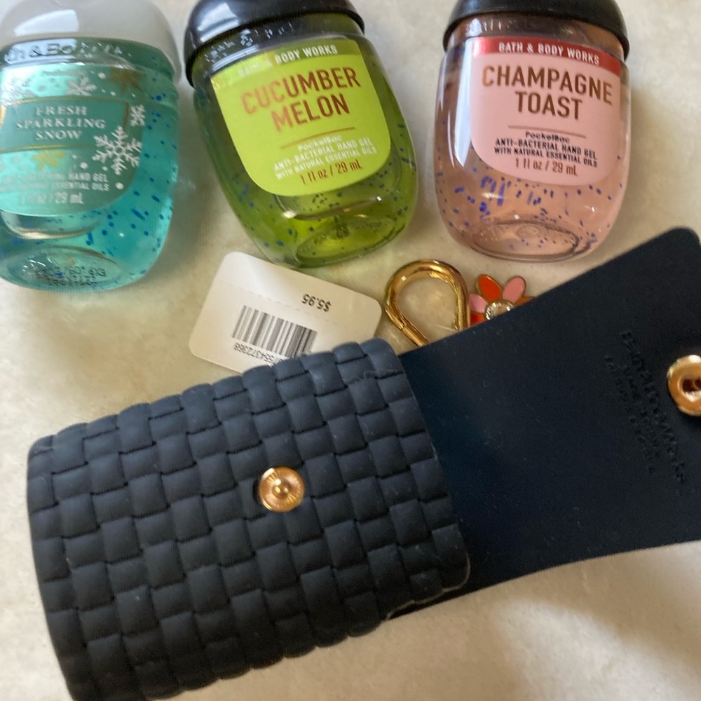 Bath & Body Works Hand Sanitizer Set - Blue, Green, Pink